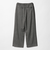 【WEB限定】裏起毛ヘリンボーン タックワイドパンツ ウォッシャブル
