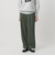 【WEB限定】裏起毛ヘリンボーン タックワイドパンツ ウォッシャブル