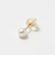 K10 淡水パール ピアス/4mm