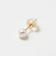 K10 淡水パール ピアス/4mm