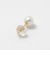 K10 淡水パール ピアス/5mm