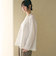 リボンタイ ノーカラーブラウス