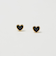 ＜BAQLESS＞Amity Black Heart ピアス