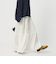 レーヨンブレンド シャーリング ロングスカート