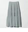 レーヨンブレンド シャーリング ロングスカート