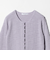コットンナイロンスラブ フロントボタン カーディガン