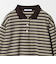 コットンボーダー ポロカラー プルオーバー