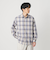 尾州 TW オンブレ チェック レギュラー シャツ GRANDE TAPERD型 ウォッシャブル MADE IN JAPAN