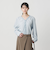 【WEB限定 Wardrobe DAILY MINIMAL】ラッフル Vネックブラウス ウォッシャブル