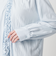 【WEB限定 Wardrobe DAILY MINIMAL】ラッフル Vネックブラウス ウォッシャブル