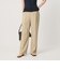 【WEB限定 Wardrobe DAILY MINIMAL】メランジ タックストレートパンツ ウォッシャブル