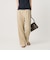 【WEB限定 Wardrobe DAILY MINIMAL】メランジ タックストレートパンツ ウォッシャブル
