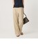 【WEB限定 Wardrobe DAILY MINIMAL】メランジ タックストレートパンツ ウォッシャブル