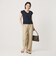 【WEB限定 Wardrobe DAILY MINIMAL】メランジ タックストレートパンツ ウォッシャブル