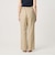 【WEB限定 Wardrobe DAILY MINIMAL】メランジ タックストレートパンツ ウォッシャブル