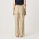 【WEB限定 Wardrobe DAILY MINIMAL】メランジ タックストレートパンツ ウォッシャブル