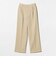 【WEB限定 Wardrobe DAILY MINIMAL】メランジ タックストレートパンツ ウォッシャブル