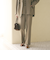 【WEB限定 Wardrobe DAILY MINIMAL】メランジ タックストレートパンツ ウォッシャブル