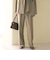 【WEB限定 Wardrobe DAILY MINIMAL】メランジ タックストレートパンツ ウォッシャブル