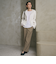 【WEB限定 Wardrobe DAILY MINIMAL】メランジ タックストレートパンツ ウォッシャブル