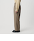 【WEB限定 Wardrobe DAILY MINIMAL】メランジ タックストレートパンツ ウォッシャブル