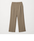 【WEB限定 Wardrobe DAILY MINIMAL】メランジ タックストレートパンツ ウォッシャブル