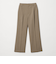 【WEB限定 Wardrobe DAILY MINIMAL】メランジ タックストレートパンツ ウォッシャブル