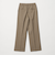 【WEB限定 Wardrobe DAILY MINIMAL】メランジ タックストレートパンツ ウォッシャブル