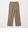【WEB限定 Wardrobe DAILY MINIMAL】メランジ タックストレートパンツ ウォッシャブル
