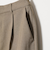 【WEB限定 Wardrobe DAILY MINIMAL】メランジ タックストレートパンツ ウォッシャブル