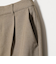 【WEB限定 Wardrobe DAILY MINIMAL】メランジ タックストレートパンツ ウォッシャブル