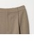 【WEB限定 Wardrobe DAILY MINIMAL】メランジ タックストレートパンツ ウォッシャブル