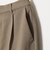 【WEB限定 Wardrobe DAILY MINIMAL】メランジ タックストレートパンツ ウォッシャブル
