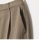 【WEB限定 Wardrobe DAILY MINIMAL】メランジ タックストレートパンツ ウォッシャブル