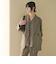【WEB限定 Wardrobe DAILY MINIMAL】メランジ ダブルジャケット ウォッシャブル