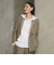 【WEB限定 Wardrobe DAILY MINIMAL】メランジ ダブルジャケット ウォッシャブル