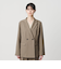 【WEB限定 Wardrobe DAILY MINIMAL】メランジ ダブルジャケット ウォッシャブル