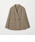 【WEB限定 Wardrobe DAILY MINIMAL】メランジ ダブルジャケット ウォッシャブル