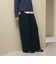 ポリエステルブレンド ツイル ワイドヘムパンツ