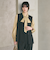 【WEB限定 Wardrobe DAILY MINIMAL】メランジ ペプラムベスト ウォッシャブル