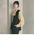 【WEB限定 Wardrobe DAILY MINIMAL】メランジ ペプラムベスト ウォッシャブル