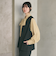 【WEB限定 Wardrobe DAILY MINIMAL】メランジ ペプラムベスト ウォッシャブル