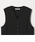 【WEB限定 Wardrobe DAILY MINIMAL】メランジ ペプラムベスト ウォッシャブル