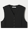 【WEB限定 Wardrobe DAILY MINIMAL】メランジ ペプラムベスト ウォッシャブル