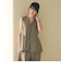 【WEB限定 Wardrobe DAILY MINIMAL】メランジ ペプラムベスト ウォッシャブル