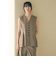 【WEB限定 Wardrobe DAILY MINIMAL】メランジ ペプラムベスト ウォッシャブル