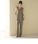 【WEB限定 Wardrobe DAILY MINIMAL】メランジ ペプラムベスト ウォッシャブル