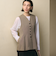 【WEB限定 Wardrobe DAILY MINIMAL】メランジ ペプラムベスト ウォッシャブル