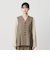 【WEB限定 Wardrobe DAILY MINIMAL】メランジ ペプラムベスト ウォッシャブル