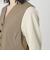 【WEB限定 Wardrobe DAILY MINIMAL】メランジ ペプラムベスト ウォッシャブル